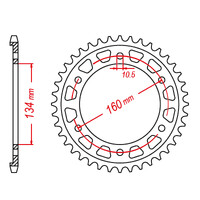 MTX 1317 Steel Rear Sprocket #525 (11-1317)