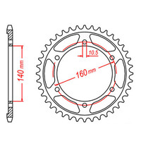 MTX 502 Steel Rear Sprocket #530 (11-184)