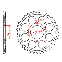 MTX 824 Steel Rear Sprocket #530 (11-21A)