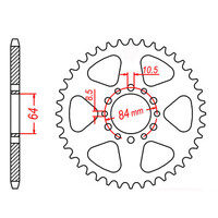 MTX 811 Steel Rear Sprocket #520 (11-290)