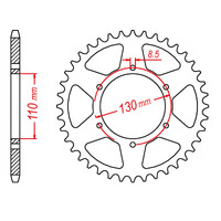 MTX 1977 Steel Rear Sprocket #520 (11-329)