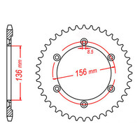 MTX 1791 Steel Rear Sprocket #525 (11-32E)