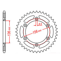 MTX 822 Steel Rear Sprocket #520 (11-415)