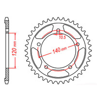 MTX 1800 Steel Rear Sprocket #530 (11-41F)