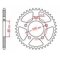 MTX 336 Steel Rear Sprocket #630 (11-442)