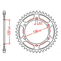 MTX 862 Steel Rear Sprocket #530 (11-49A)