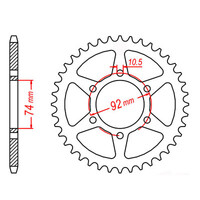 MTX 856 Steel Rear Sprocket #530 (11-4V8)