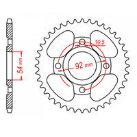 MTX 835 Steel Rear Sprocket #428 (11-5H0)