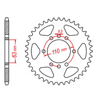 MTX 890 Steel Rear Sprocket #520 (11-D39)