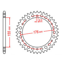 MTX 2011 Steel Rear Sprocket #530 (11-TR2)