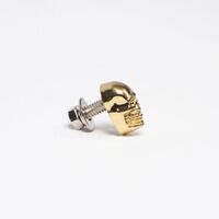 SKULL BOLT GLD SML