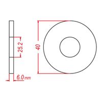 SPROCKET FRONT MTX 001 SPACER - INDENT 10-001-SP