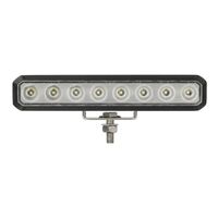 WHITES WORK LIGHT 220MM - FLOOD - OSRAM LED SINGLE MOUNT